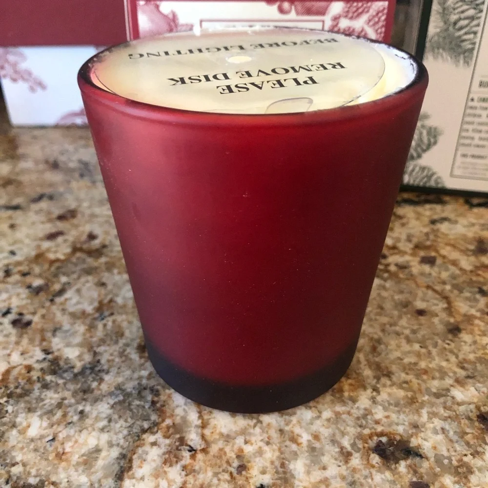 Williams Sonoma pair of Winter scent candles